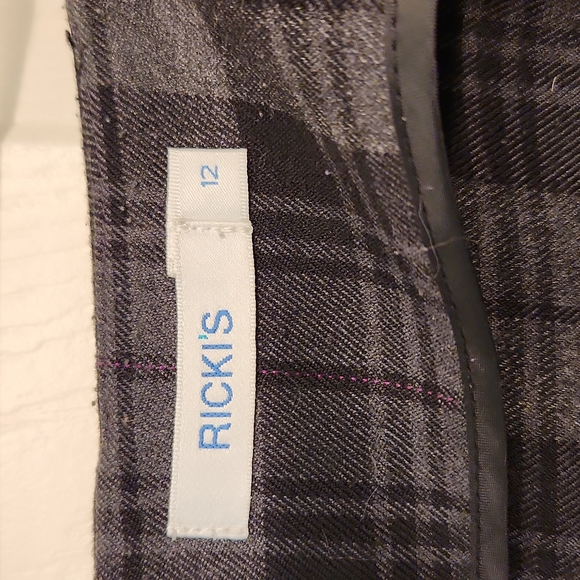Ricki's plaid skirt Sz 12 - Picture 5 of 6